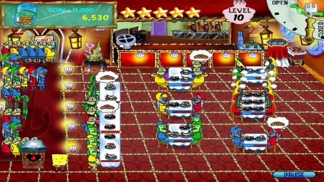 SpongeBob SquarePants Diner Dash Walkthrough - Level #40 - Anchors Away X смотреть онлайн