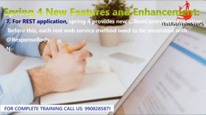 Spring 4 New Features & Enhancement #3|Java Advanced/Beginner in  Telugu.