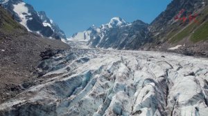 4К. Ледник Кашкаташ. Медитация на леднике в горах Кавказа 2023