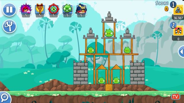 Angry Birds Friends - Warm-Up Three Star Gameplay Round 1/3 Target Score 200 000 смотреть онлайн