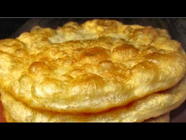 Пышные лепешки. Простейший рецепт. Лангош