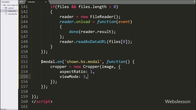 Crop Image Before Upload Using CropperJS With PHP