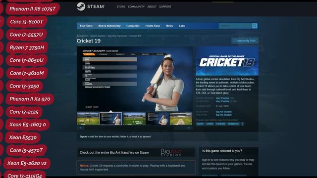 Can Your PC Run Cricket 19 - Minimum System Requirement Explain смотреть онлайн