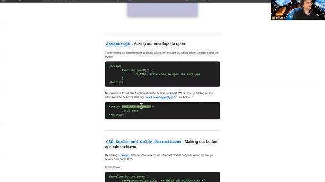 08 - JavaScript: Asking our envelope to open - Create Animated Card with CSS & SVG смотреть онлайн