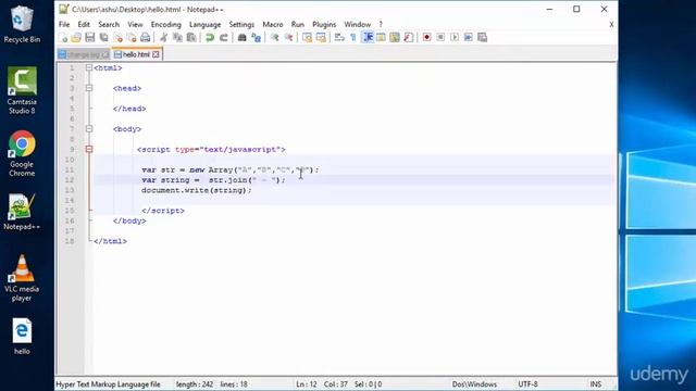 30.Join & Pop | Javascript Beginners Tutorial