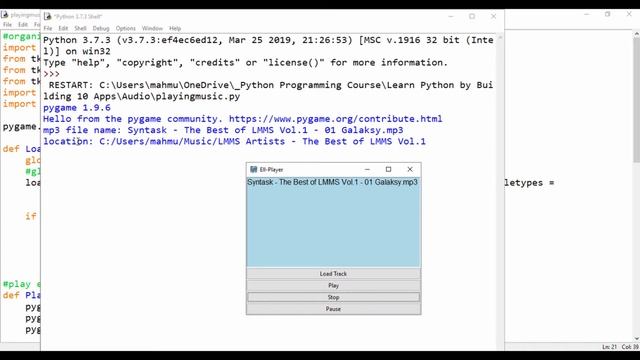 How to Build an mp3 player with Python - Introduction смотреть онлайн