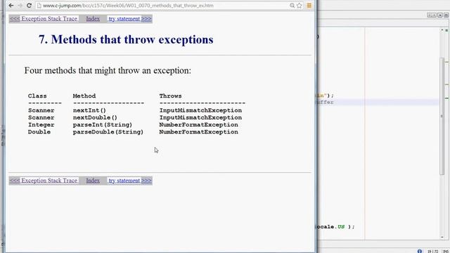 Week 08 Exceptions, Handling Errors Part 6 смотреть онлайн