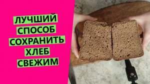 Как сохранить ☀ хлеб свежим надолго? Лучший способ!