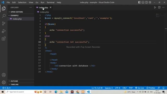How to connect database with PHP page ?? ||PHP MYSQL #php #mysql #phptutorial