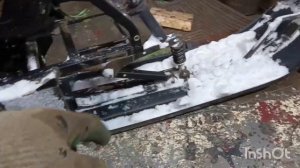 Самодельный мотоснегокат