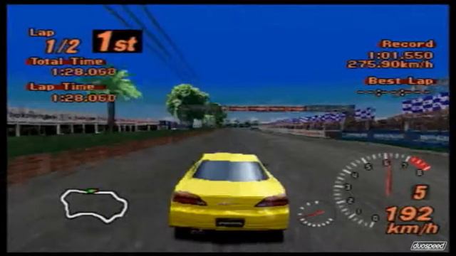 Gran Turismo 2 Nissan Silvia Spec R Tahiti Road смотреть онлайн
