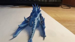 Ледяной дракон из пластилина