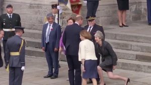 Британский премьер Тереза Мэй показала миру, как истинной леди полагается приветствовать принца