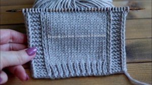 Вяжем спицами цельновязаную планку. Поворотные укороченные ряды.