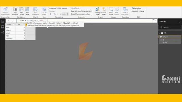 Switch dax function in power bi | switch dax function in power bi desktop | switch dax function