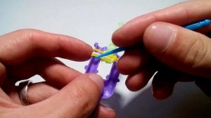 Браслет из резинок Рыбья чешуя на рогатке как плести Видео урок №8 Rainbow Loom Tutorial №8