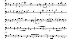 Por Una Cabeza Cello or Trombone Sheet Music Backing Track Play Along Partitura