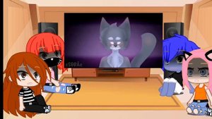 реакция кошки Ланы и её друзей из прошлого на будущее 1/3 ОРИГИНАЛ Gacha club