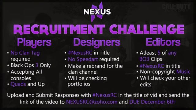 Nexus Black Ops 3 Recruitment Challenge! #NexusRC смотреть онлайн