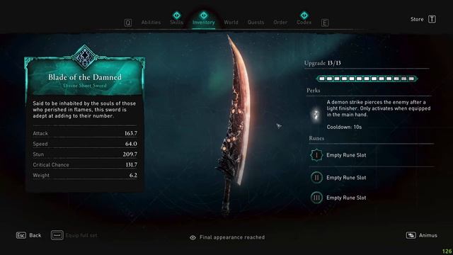 BLADE OF THE DAMNED - Weapon Showcase - Assassins Creed Valhalla - Demon Fire Weapon Pack смотреть онлайн