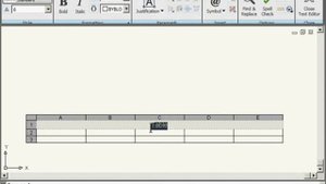AutoCAD 2009 Урок 33 Ввод и редактирование текста в ячейках таблицы