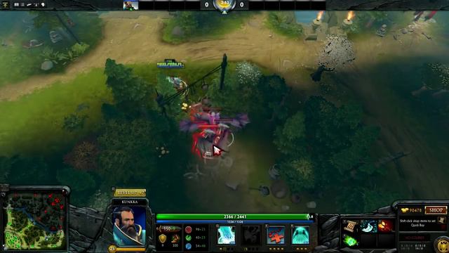 Стакаем новый лес Куннкой, Dota 2 6.86 смотреть онлайн