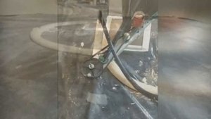 3D Concrete Printing Scara V1 + Mach3 experiments . Проба печати части клумбы.