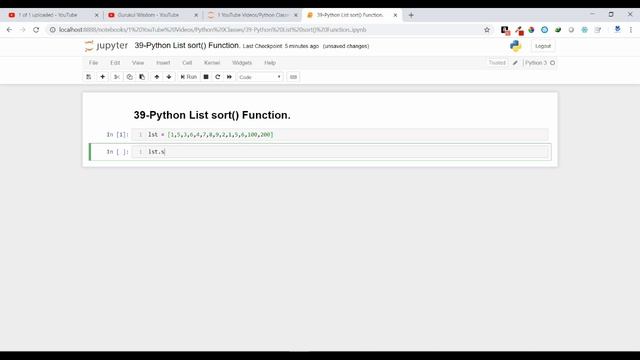39-Python List sort() Function