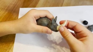 Лепим Носорога / Носорог из пластилина / DAMIAN CLAY