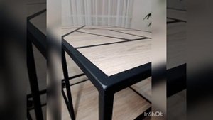 Создание Loft столика из проф трубы 20×20 и ламината "на коленке"