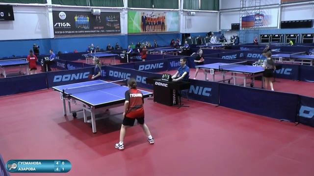 Гусманова Жасмин (254) - Азарова Екатерина (181). Настольный теннис. ТОП-24 2024