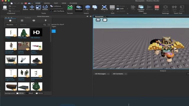 КАК ЗАСПАВНИТЬ СВОЮ МОДЕЛЬ В ROBLOX STUDIO, HOW TO SPAWN YOUR'S MODEL IN ROBLOX STUIDO смотреть онлайн