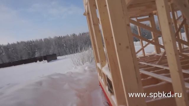 Строительство каркасного дома без укосин.  Часть 1. #каркасныйдом #каркасныедома #каркасный #framin