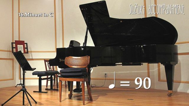 Suzuki Cello Book 1 | Minuet in C | Piano Accompaniment | 90 BPM смотреть онлайн