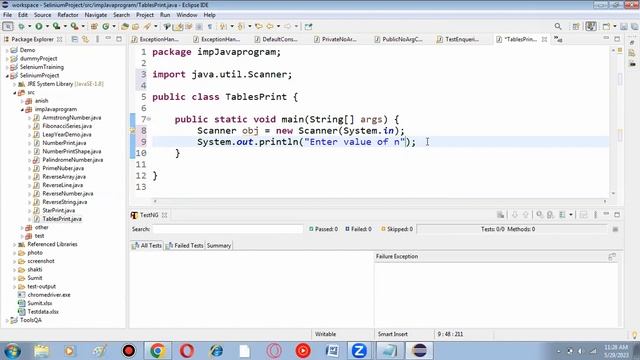 Tables Print java code || Automation Testing full course #13 || Software Testing with Sumit смотреть онлайн