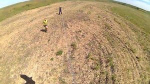 GoPro привязали к воздушному змею Воздушный змей + Экшн Камера