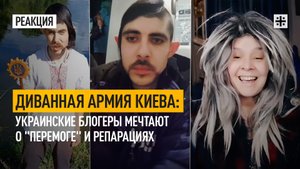 Диванная армия Киева: украинские блогеры мечтают о "перемоге" и репарацияхм