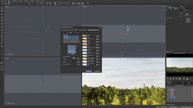 Cloudscapes in Vue setup clouds 2. How to create Epic Landscapes in Vue, tutorials series nine.