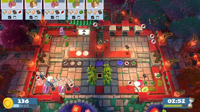 Overcooked 2 - Moon Harvest Festival DLC - Level 1-3 - 4 Stars - 2 Player co-op смотреть онлайн