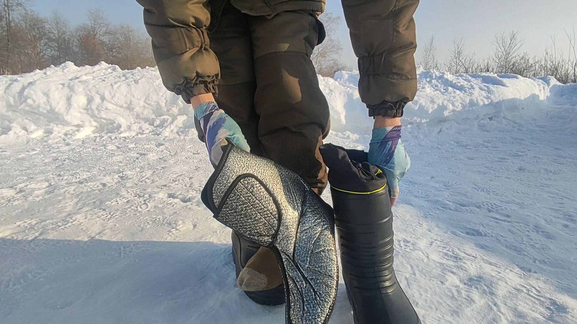 Обувь, стельки, гамаши и носки для зимнего леса
