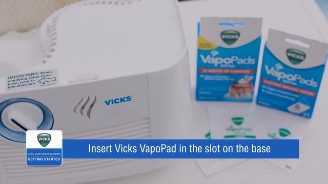 Vicks Cool Moisture Humidifier V3900 - Getting Started смотреть онлайн