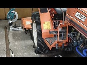 Установка отвала на минитрактор