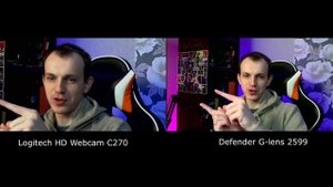 Defender G-lens 2599 против Logitech HD Webcam C270