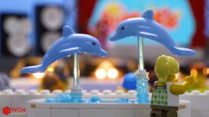 LEGO CRAZY SHARK ATTACK UNDERWATER! Prisoner Escapes From Jaw and Jail | LEGO Land