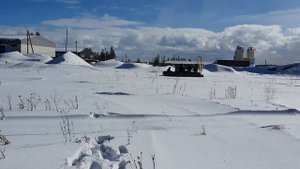 Аэролодка Берег 450, тестируем на загрузку по снегу.
