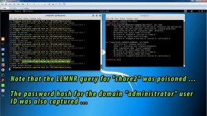 LLMNR and NBT-NS poisoning attack using Responder, MultiRelay and Mimikatz