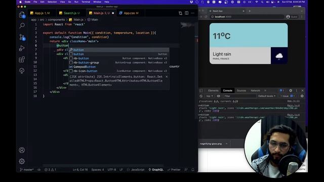 Build and deploy an amazing weather app in React JS - Codepunk смотреть онлайн
