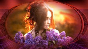 Одинокая ветка сирени