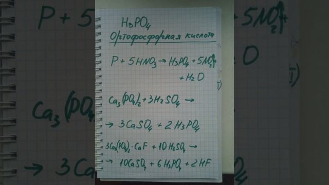 Фосфорная кислота Способы получения