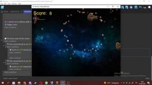 Spaceships vs Asteroids Gdevelop remake